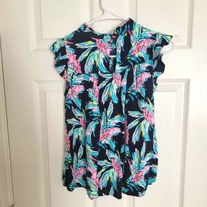 NWT Crown & Ivy Colorful Women's Sleeveless Blouse Petite SIZE M